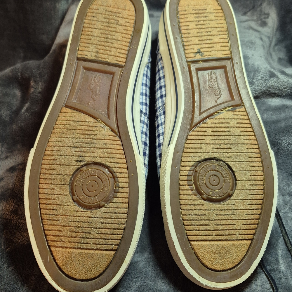 Polo Ralph Lauren Vaughn White/Newport Navy - Size 8.5 D - Perfect for Any Occas - Picture 7 of 10